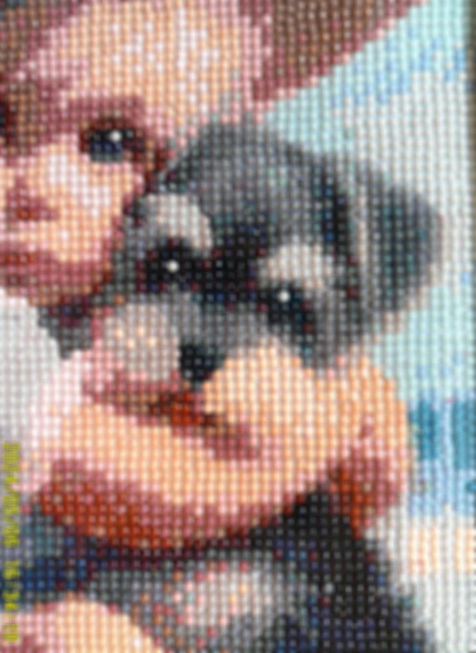 Thumbnail: Girl with Dog Wall Art: 11x15--Handcrafted Framed Diamond Art Wall Decor