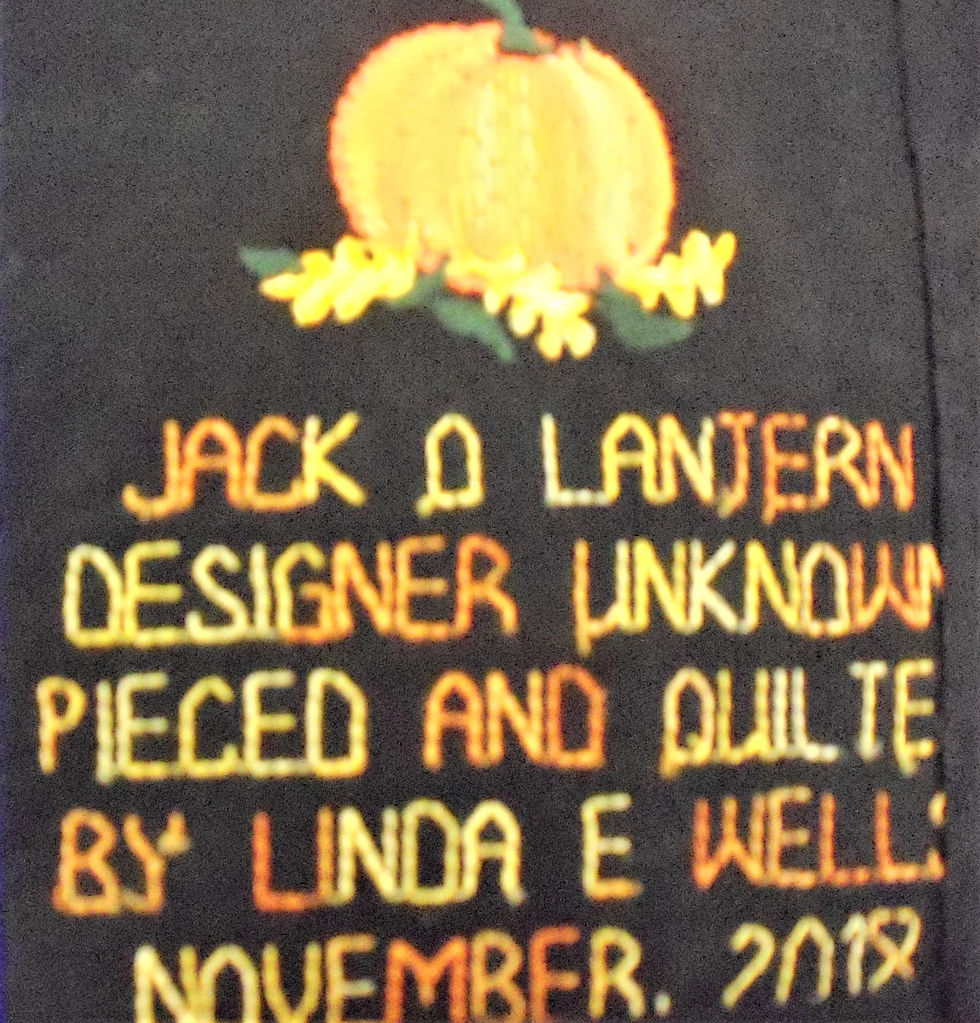 Thumbnail: Halloween Wall Quilt: 24x24--Pieced & Appliqued Homecrafted Wall Decor