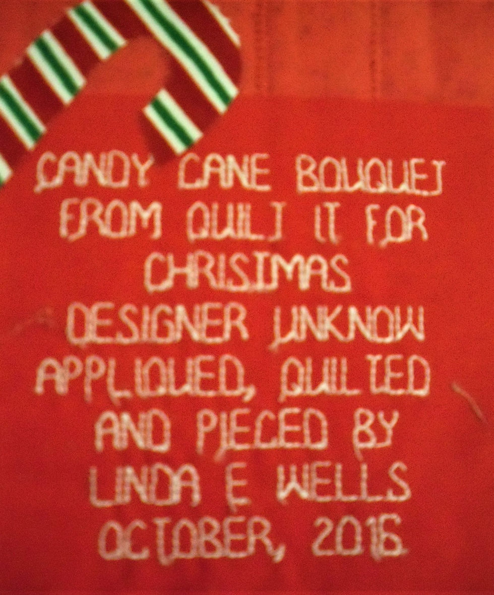 Thumbnail: Christmas Candy Jar Wall Quilt: 17x20: Appliqued & Pieced Wall Decor