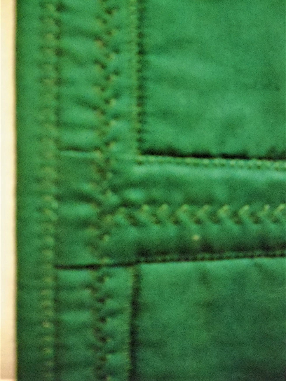 Thumbnail: Narrow Christmas Wall Quilt: 14x30: Enhanced & Pieced Homecrafted Wall Decor