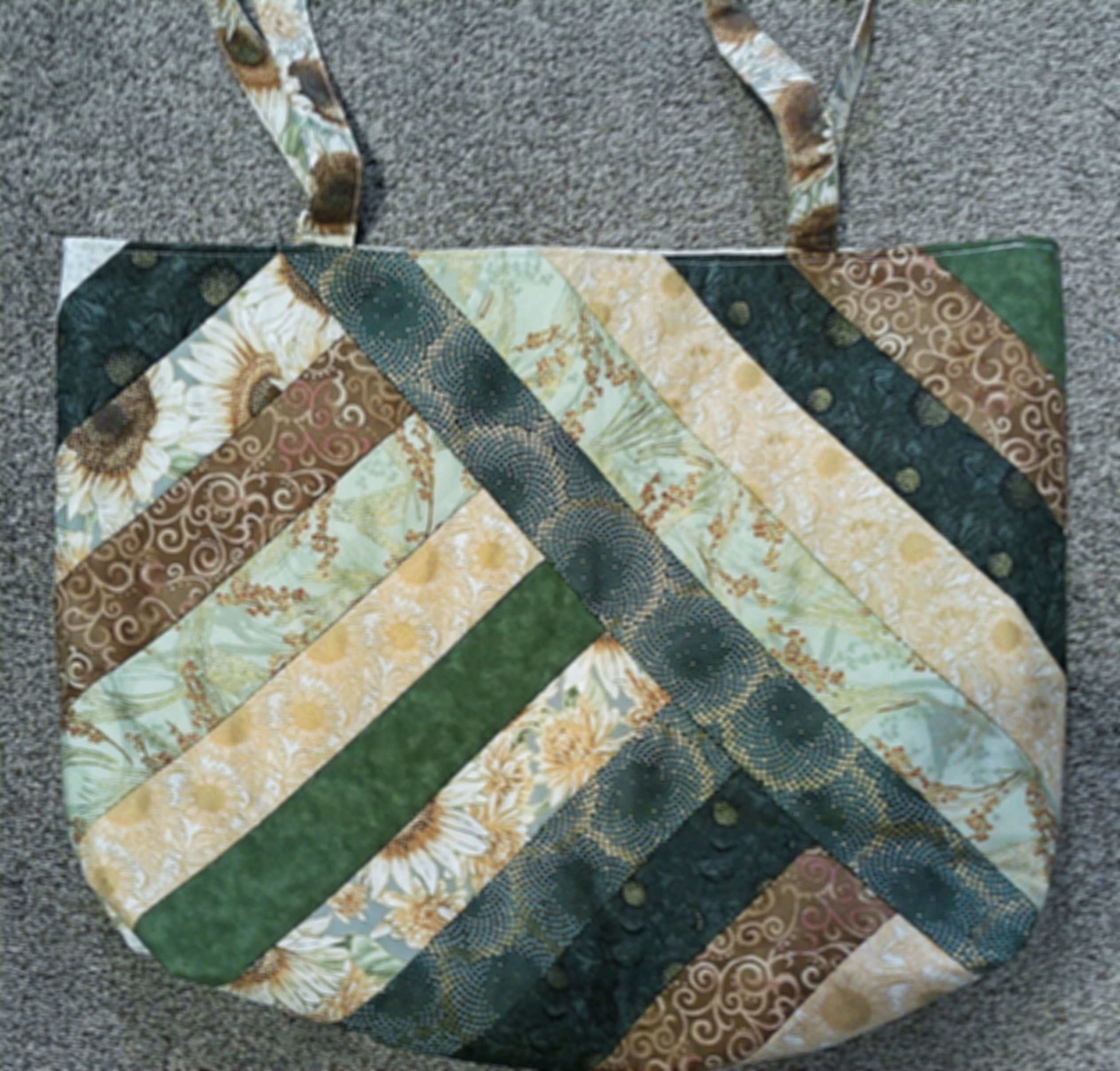 Pieced Large Tote: 20x14.5 Homecrafted Accessory