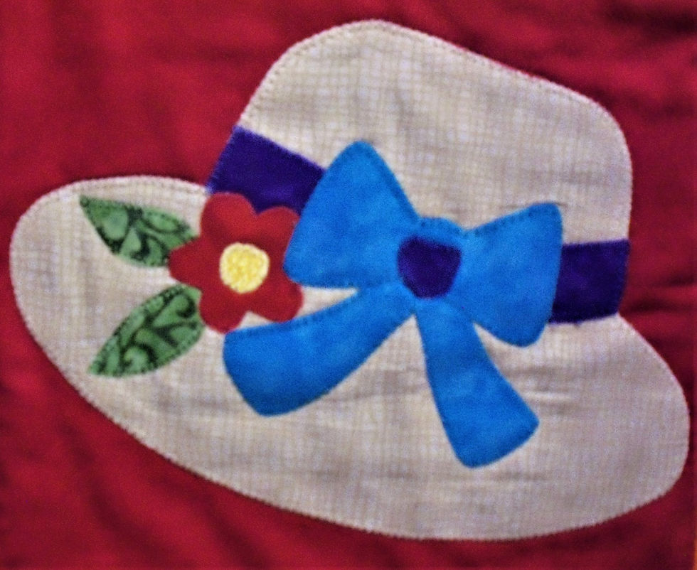 Thumbnail: Sunshine Wall Quilt: 19x28--Appliqued Homecrafted Summer Wall Decor