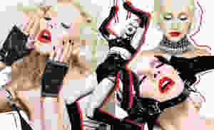 Collage of Christina Aguilera from Bionic Album