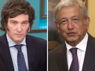 AMLO baja al tercer lugar en encuesta de presidentes del mundo; Milei al segundo