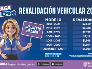 Invita Hacienda a aprovechar últimos días de descuentos en Revalidación Vehicular