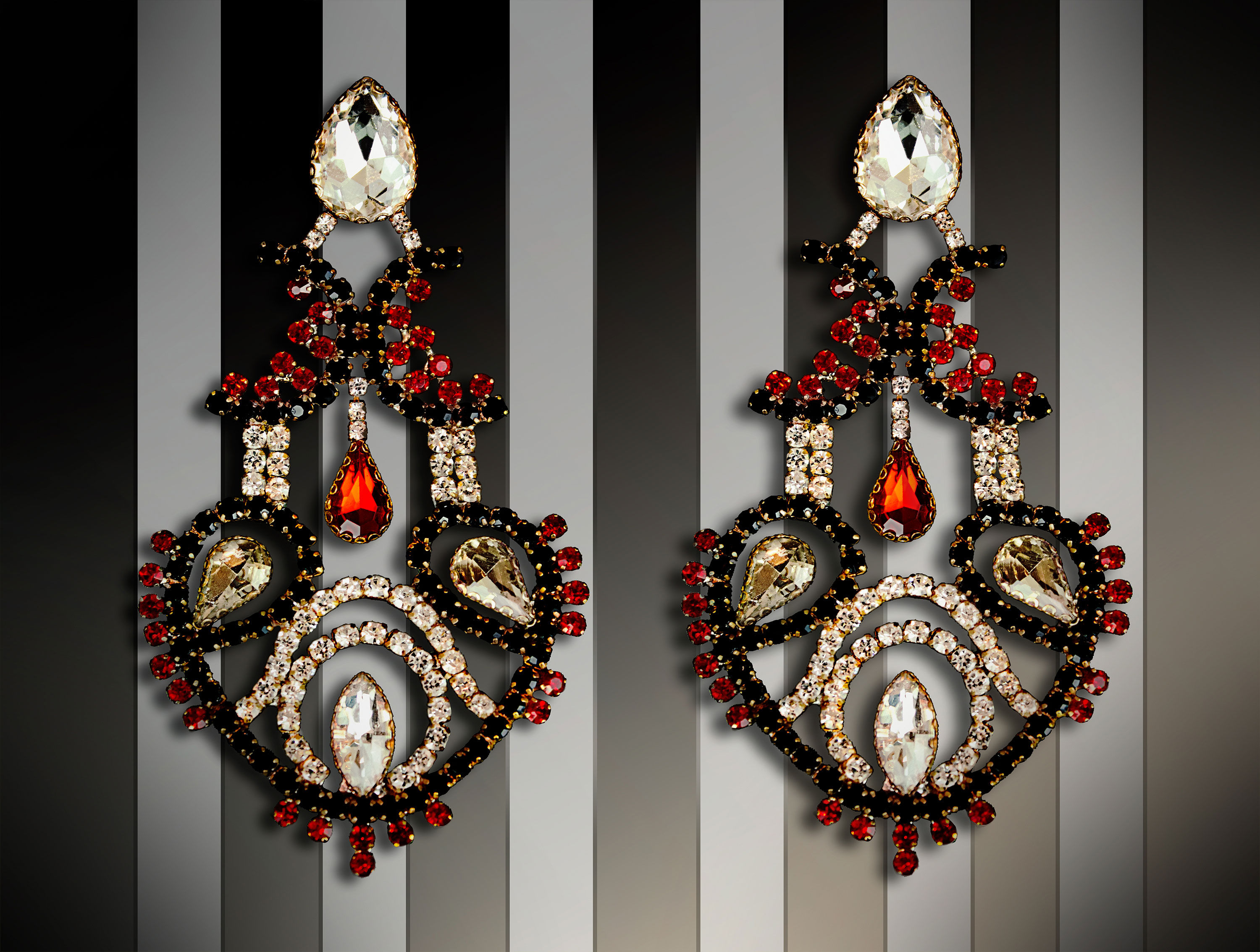Designer Chandelier Earrings Seduction