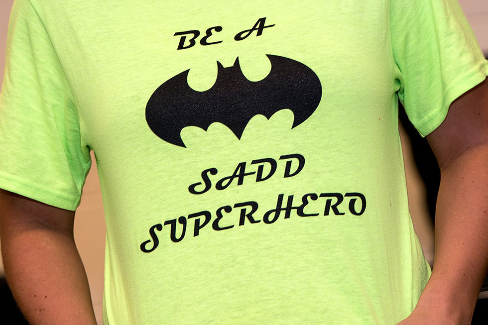 Be a SADD Super Hero T-shirt