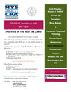 Specifics of the New Tax Laws!