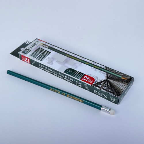 文房具・ステーショナリー saya SAYA - triangle graphite Pencil HB with eraser | Saya stationeries