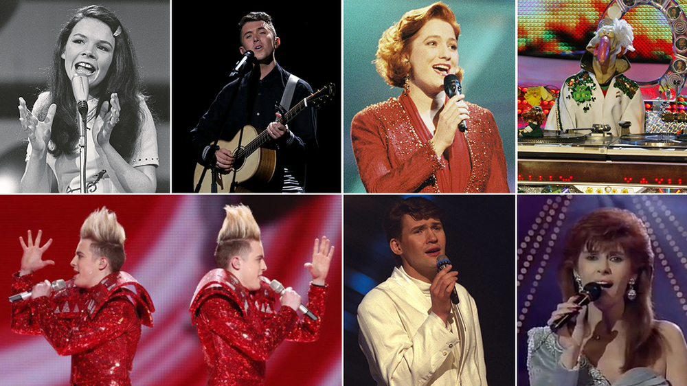 The Irish Eurovision entries that have appeared on the Irish Singles Chart