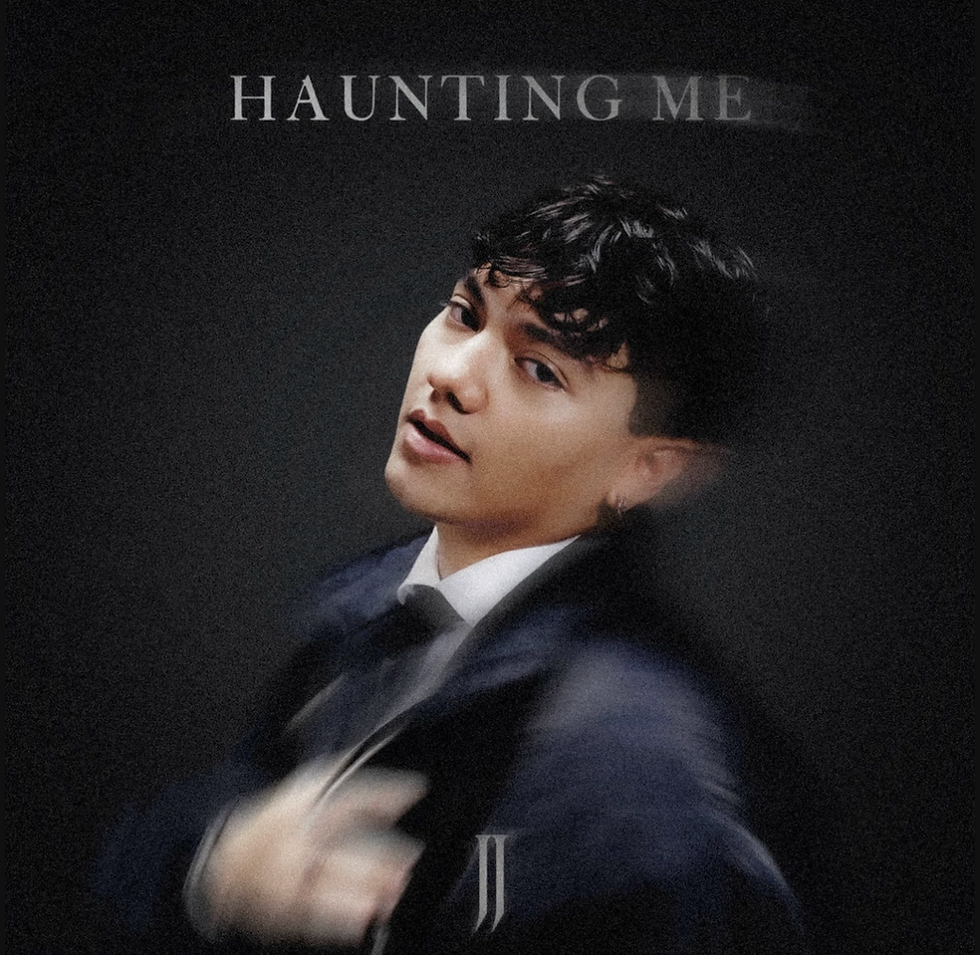 Single artwork for JJ's song Haunting Me
