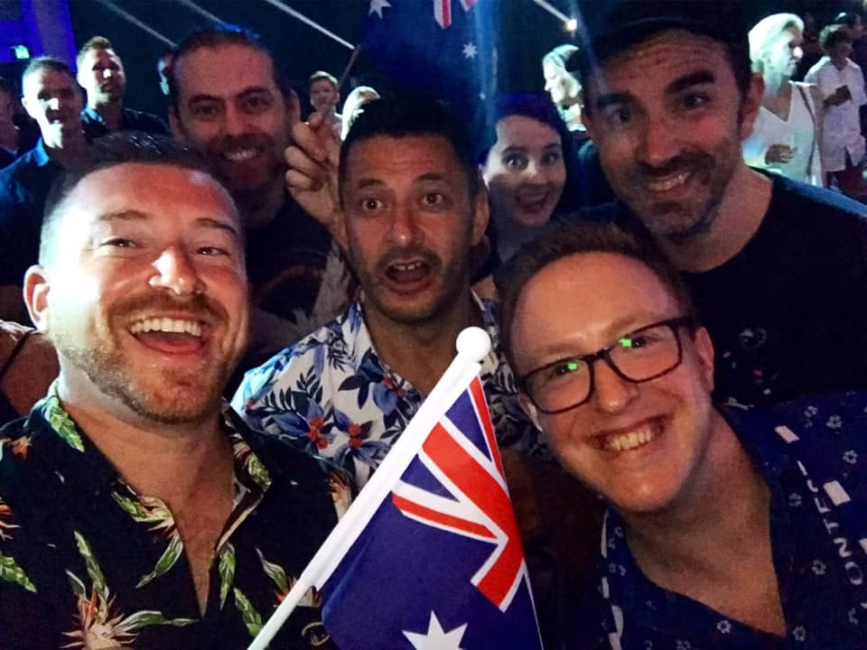 Mike, Dale, Leith and Steve enjoying Australia Decides