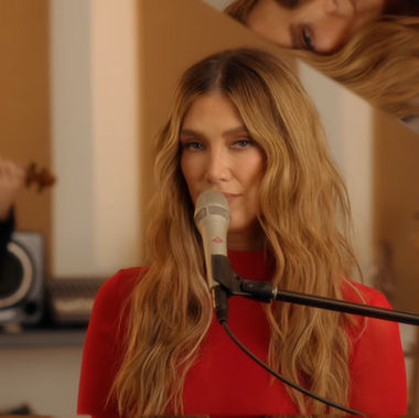 Delta Goodrem performing Tattoo