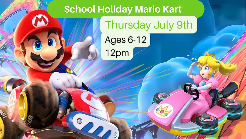School Holiday Mario Kart - Ages 6-12 (July 2026)