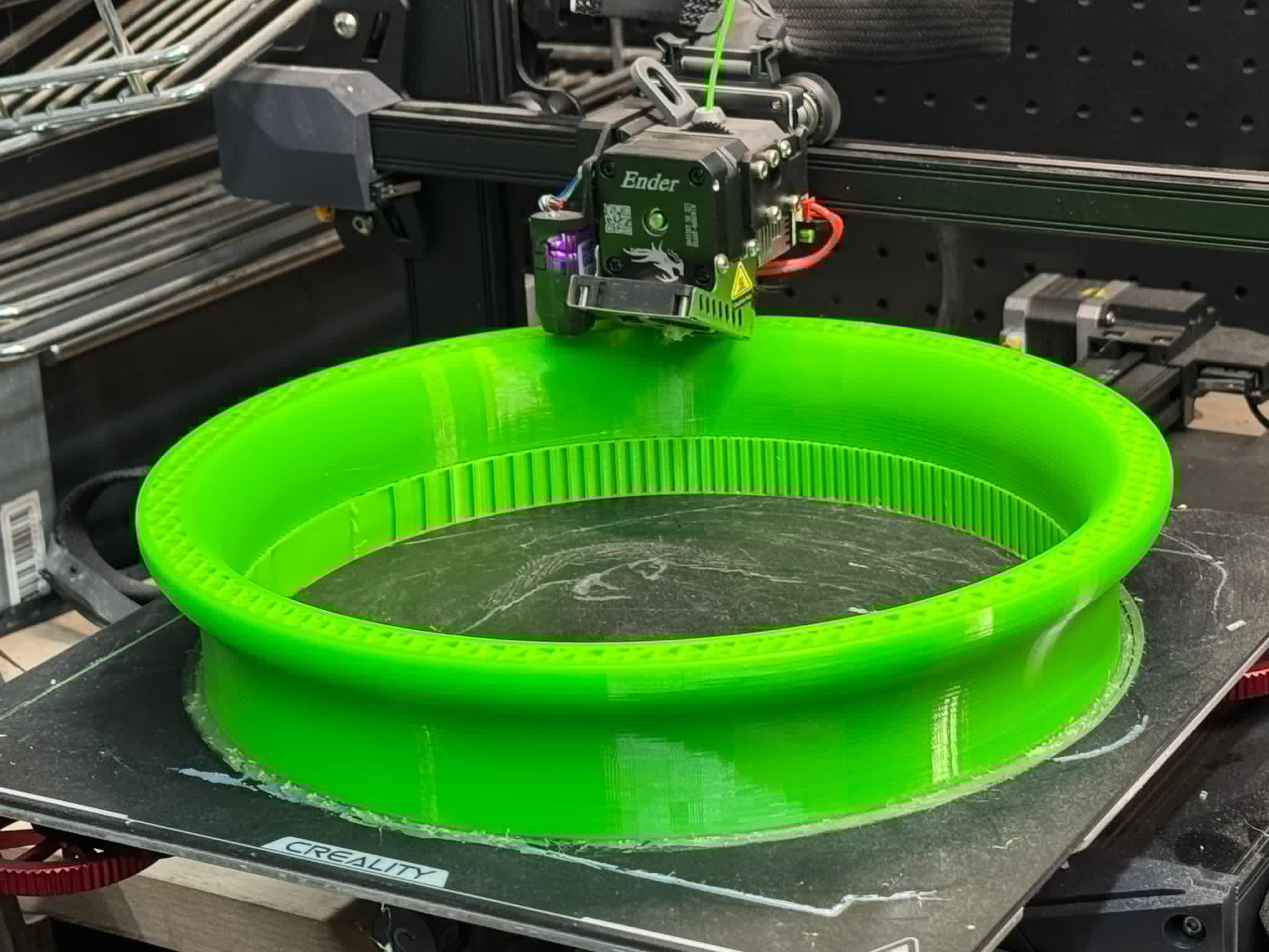 3D printed 11 inch Flared Port for 8 inch Pipe Ratio 1.1