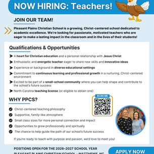 Now Hiring: Teachers!