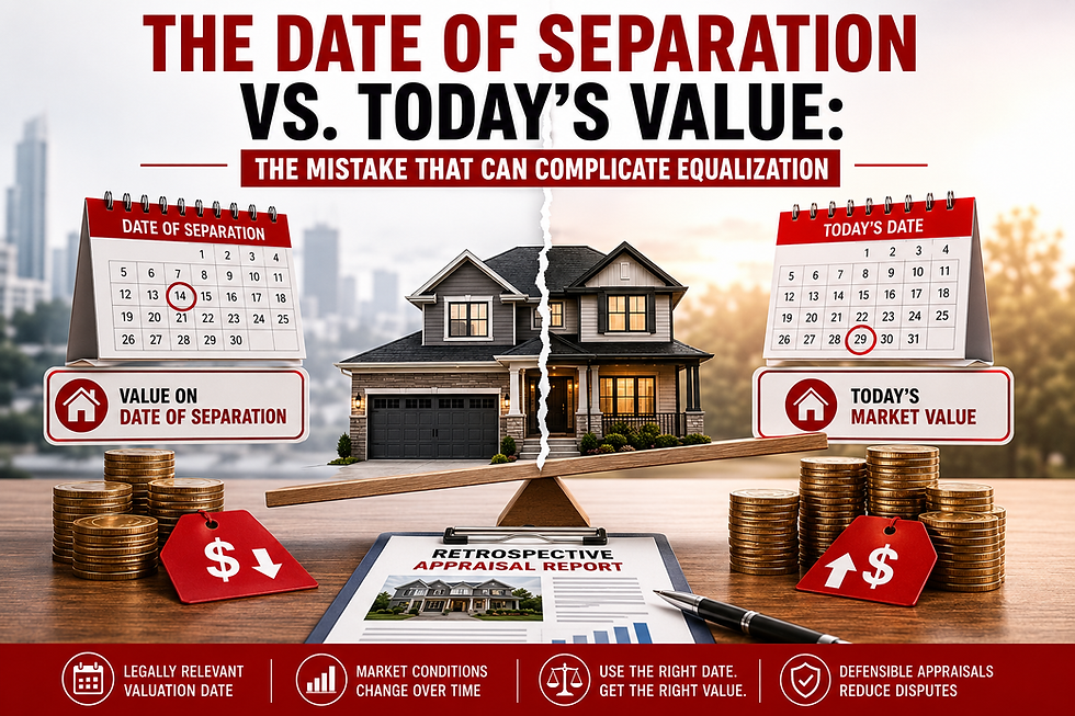 Date of Separation vs. Today’s Value: The Mistake That Can Complicate Equalization