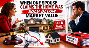 When One Spouse Claims the Home Was Sold Below Market Value