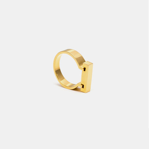 Gold minimalist ring design, Template 28