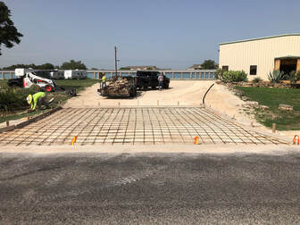 New Concrete in Boerne, Texas