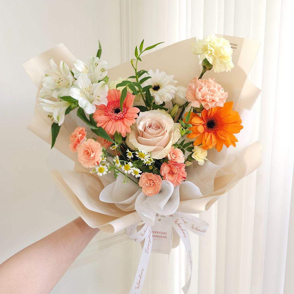 Thumbnail: Seasonal Handtied size S : Orange&White