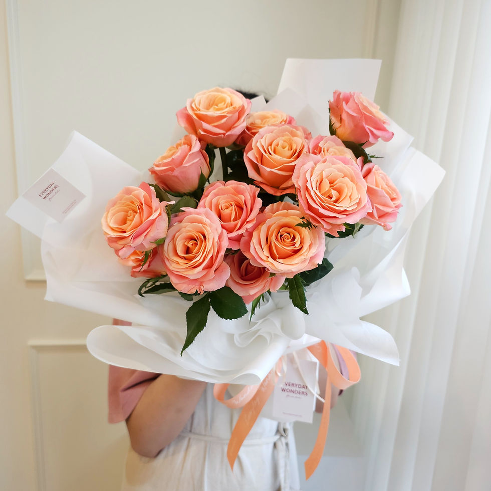 Standard rose size M : PinkOrange