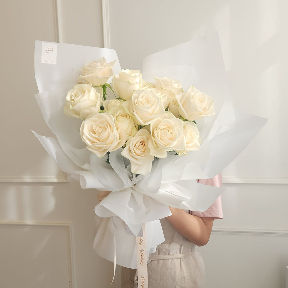 Standard rose size M : White