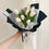 Thumbnail: 9 Tulips bouquet : white