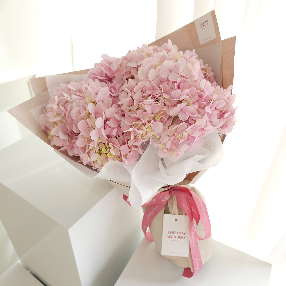 Thumbnail: Hydrangea bouquet size M : Pink