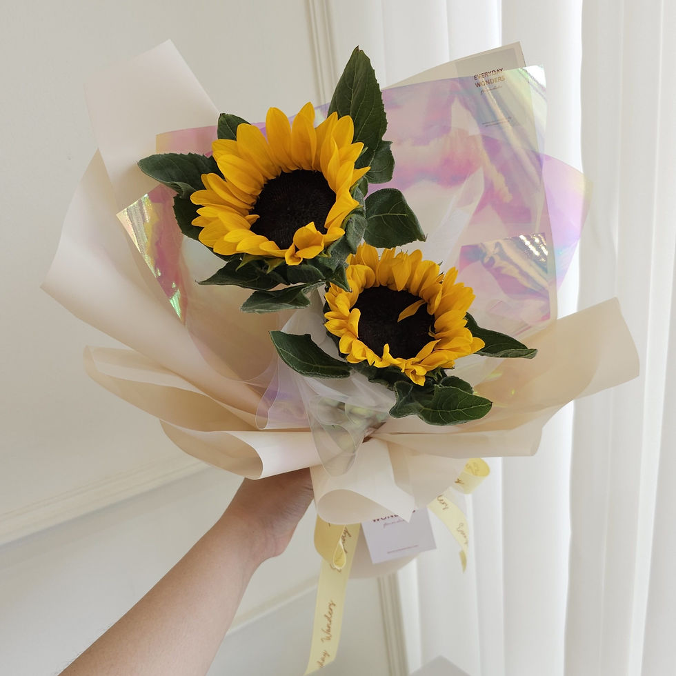 Thumbnail: Duo Sunflower bouquet : size S