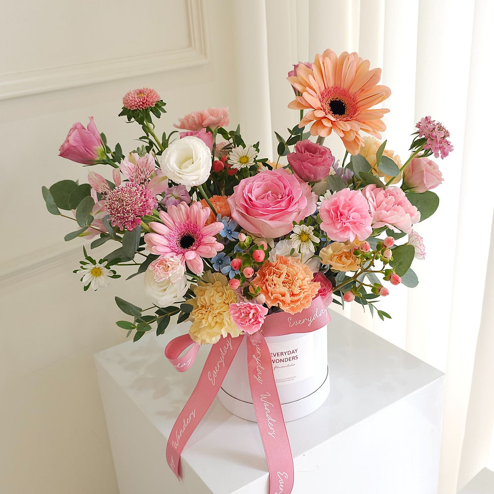 Thumbnail: Flower bucket size M : OrangPinkWhite