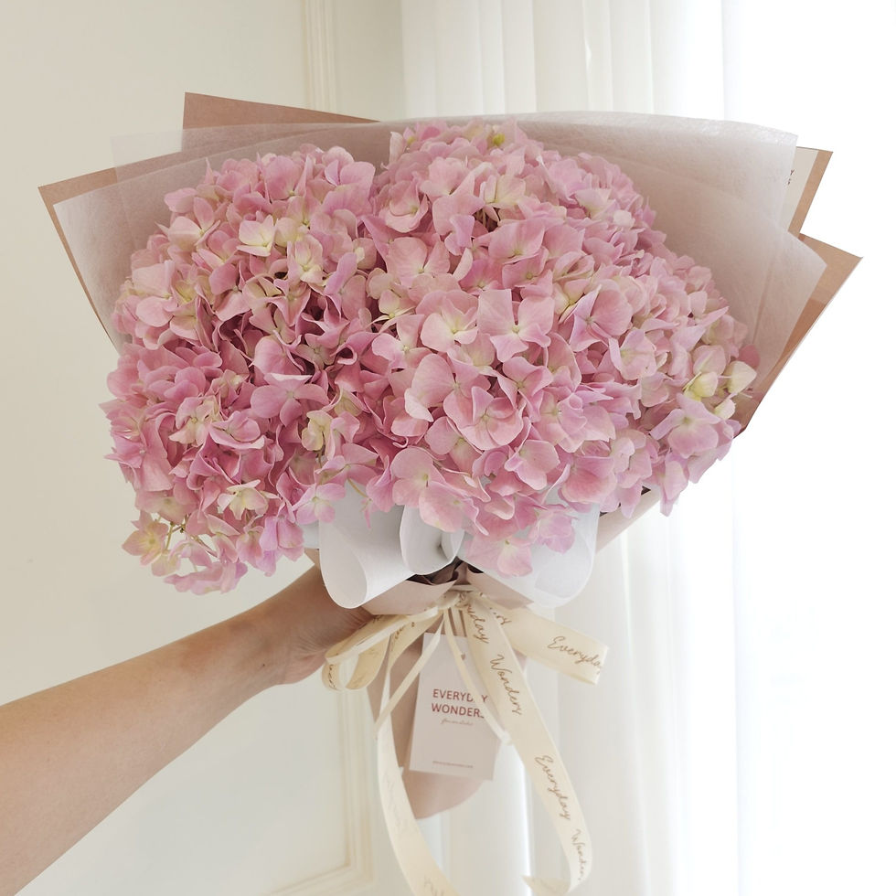 Thumbnail: Hydrangea bouquet size M : Pink