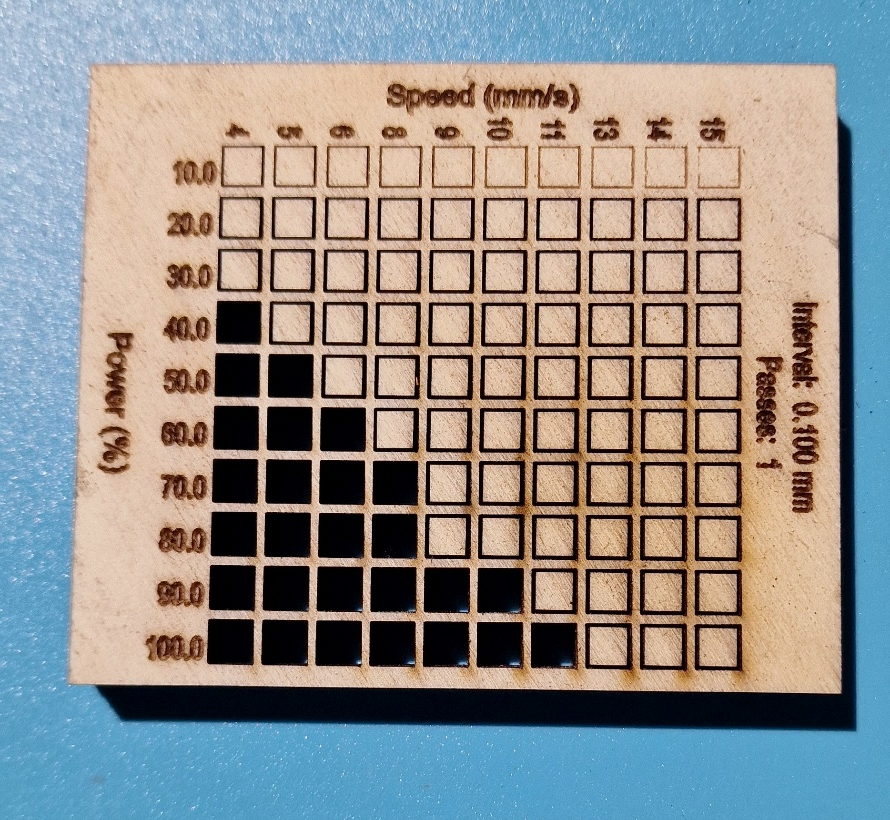 Laser Cutting Test 5