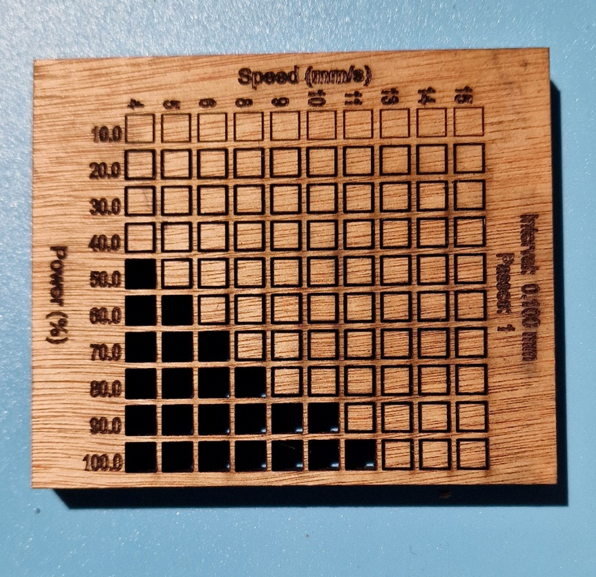 Laser Cutting Test 3