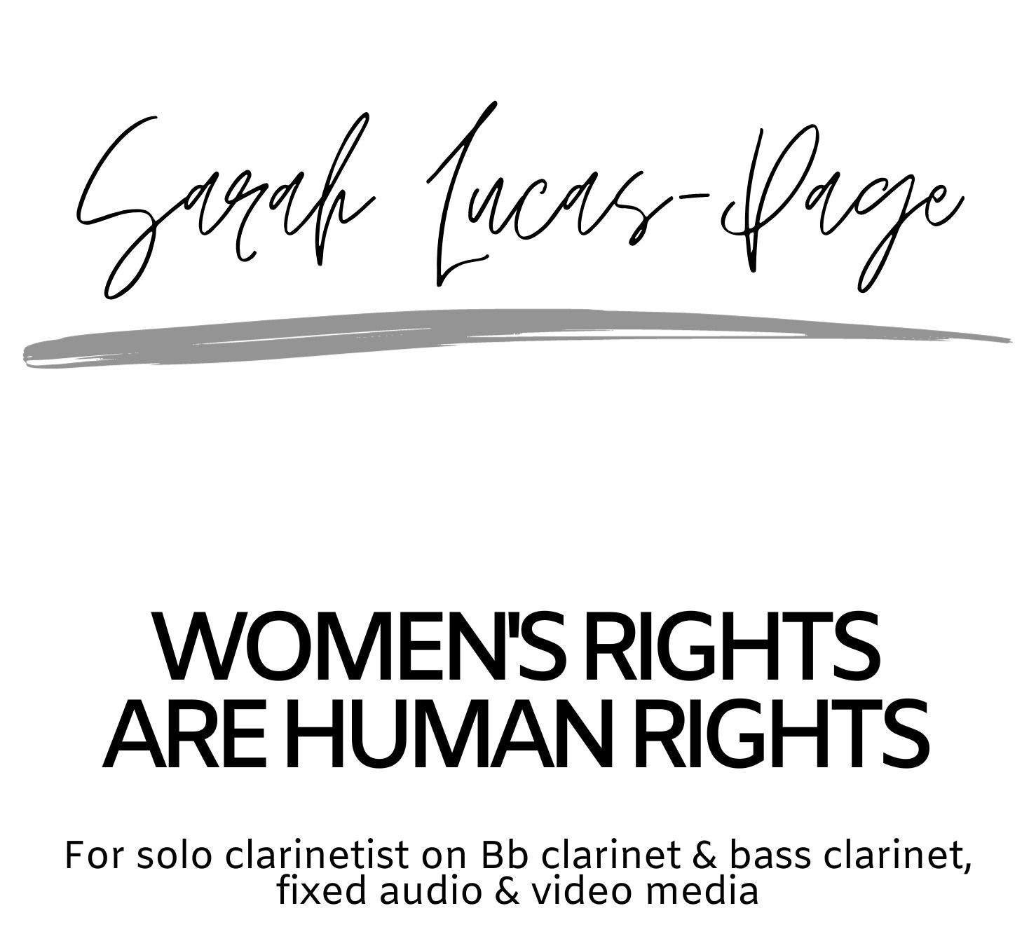 Women's Rights are Human Rights PHYSICAL COPY