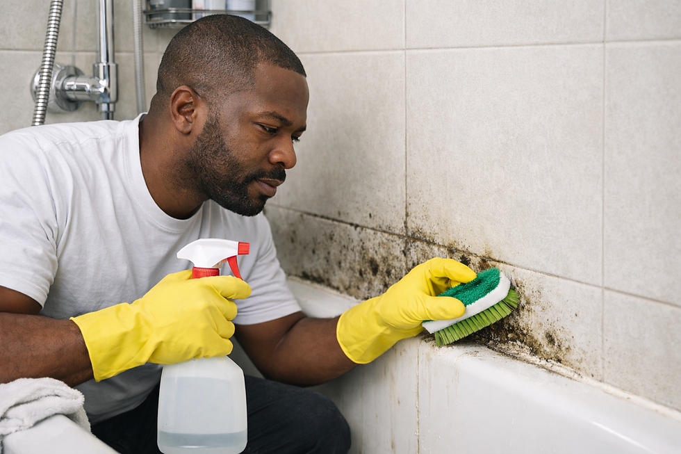 How to get rid of mildew in bathroom