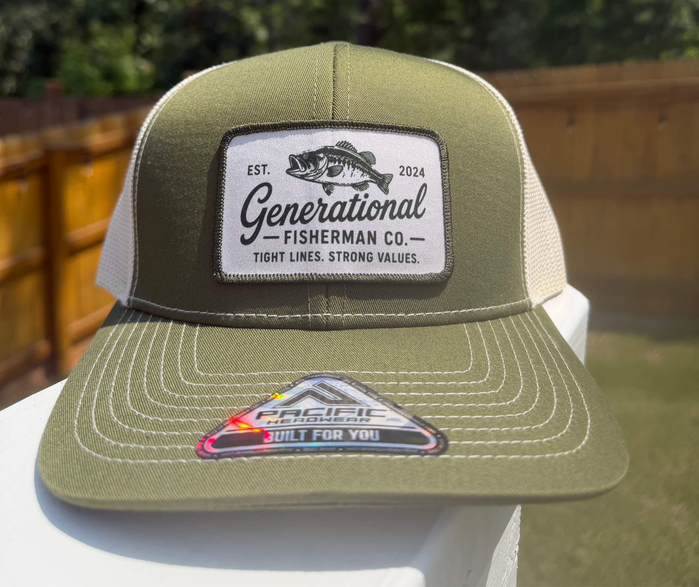 Generational Bass Patch Trucker Hat (Loden/Khaki)