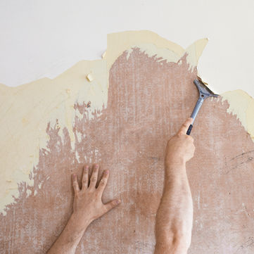 scraping off old wallpaper