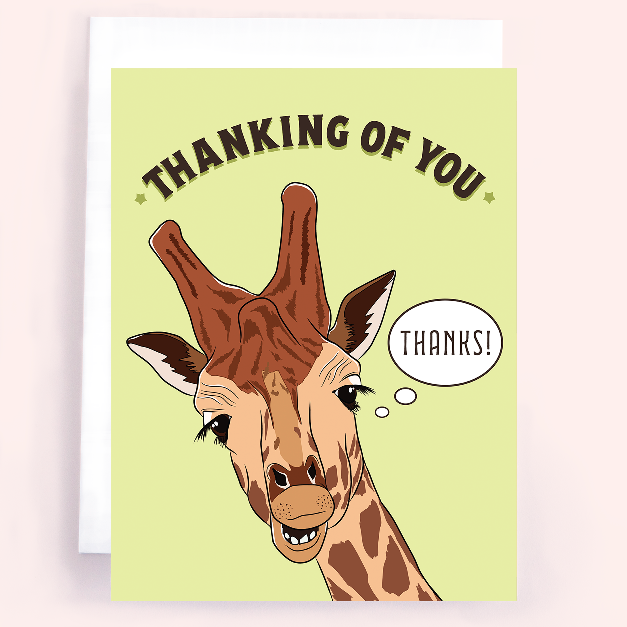 Gracias Jirafa | Tarjeta en blanco