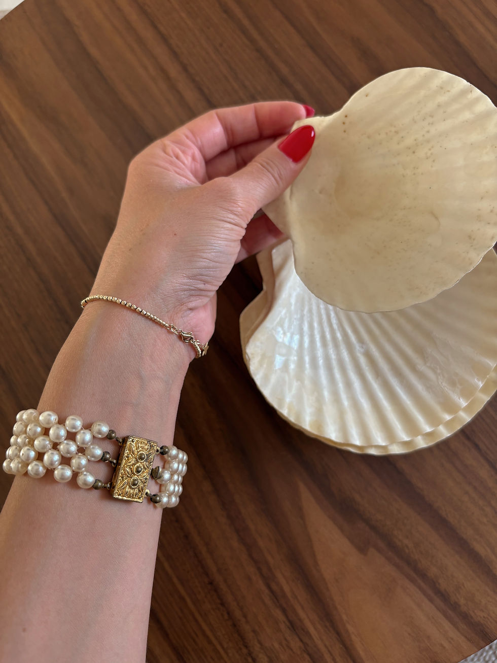 תמונה ממוזערת: Vintage pearls bracelet 