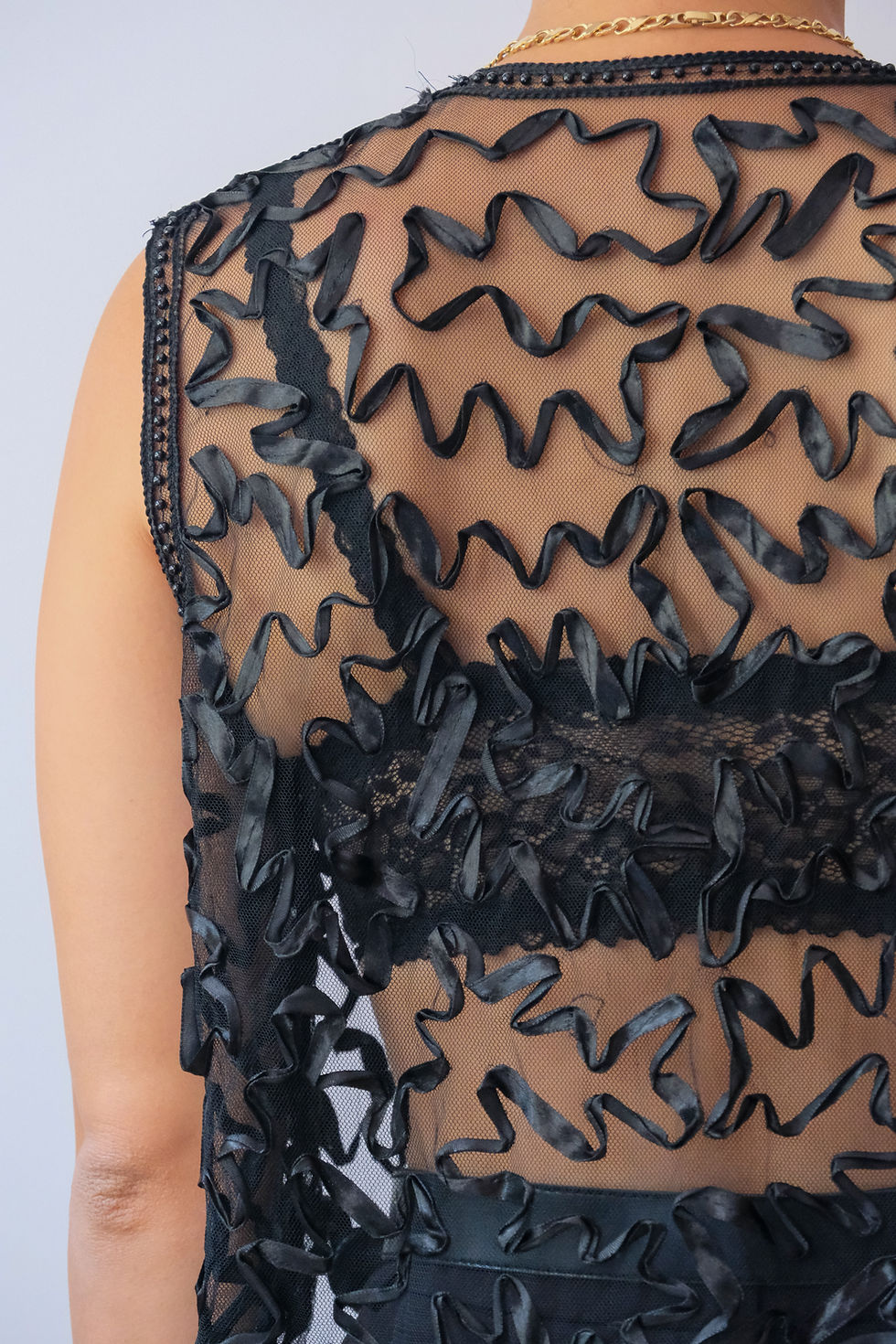 תמונה ממוזערת: Amazing beaded vintage top