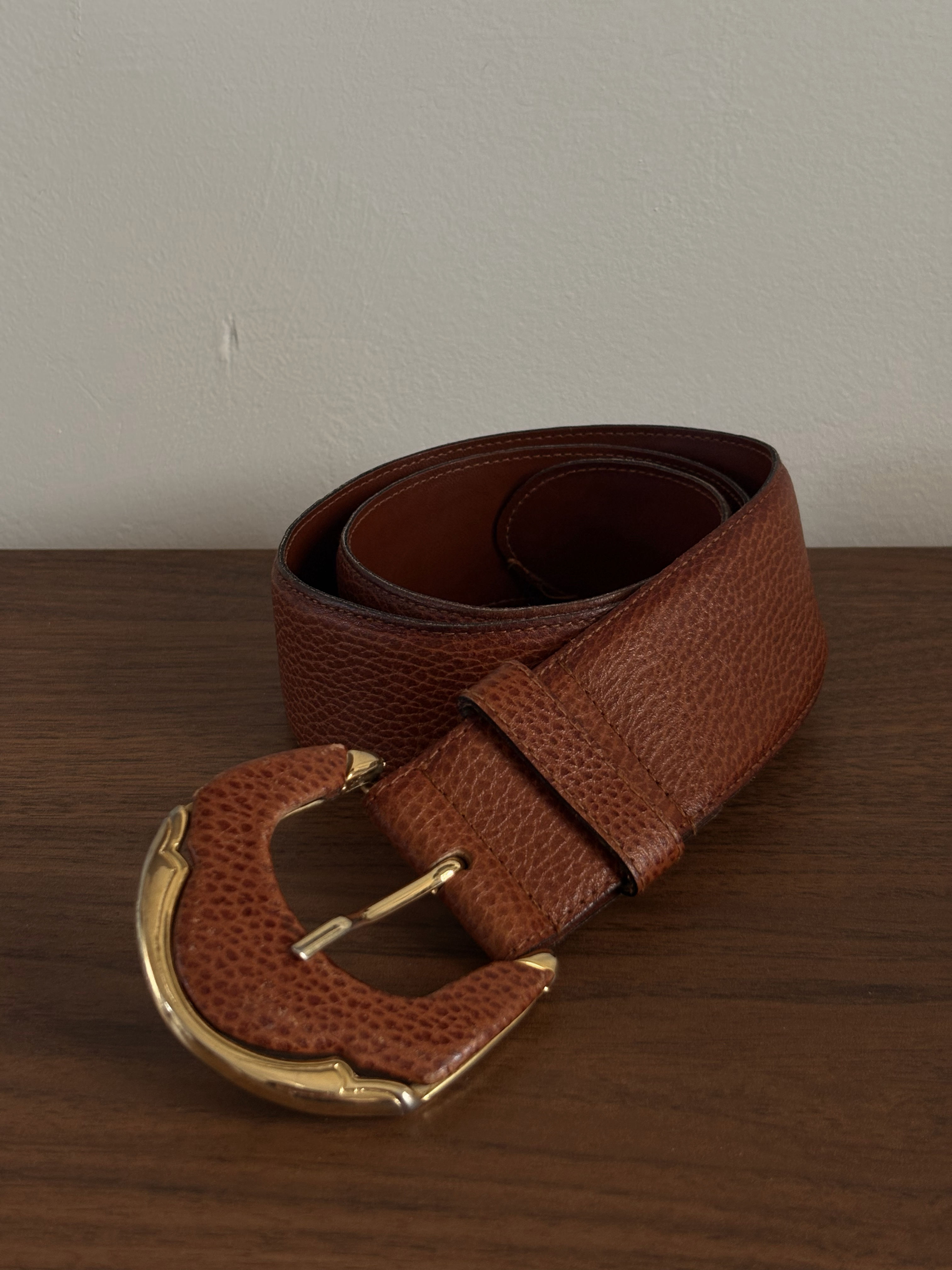 1960s Talking Jakoby leather belt