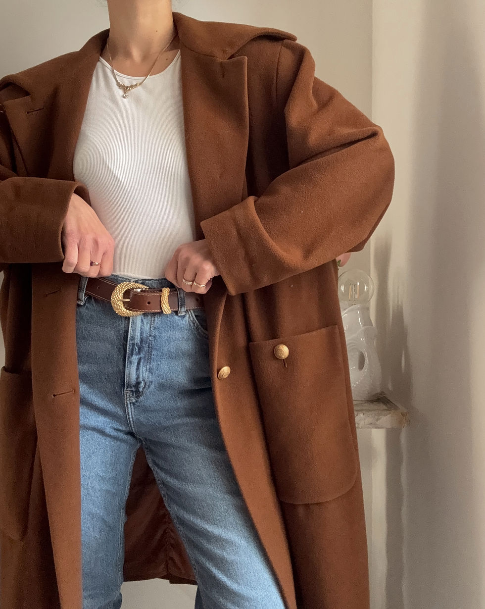 תמונה ממוזערת: Gil Bret 60s cocoa coat