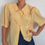 תמונה ממוזערת: Butter yellow vintage blouse