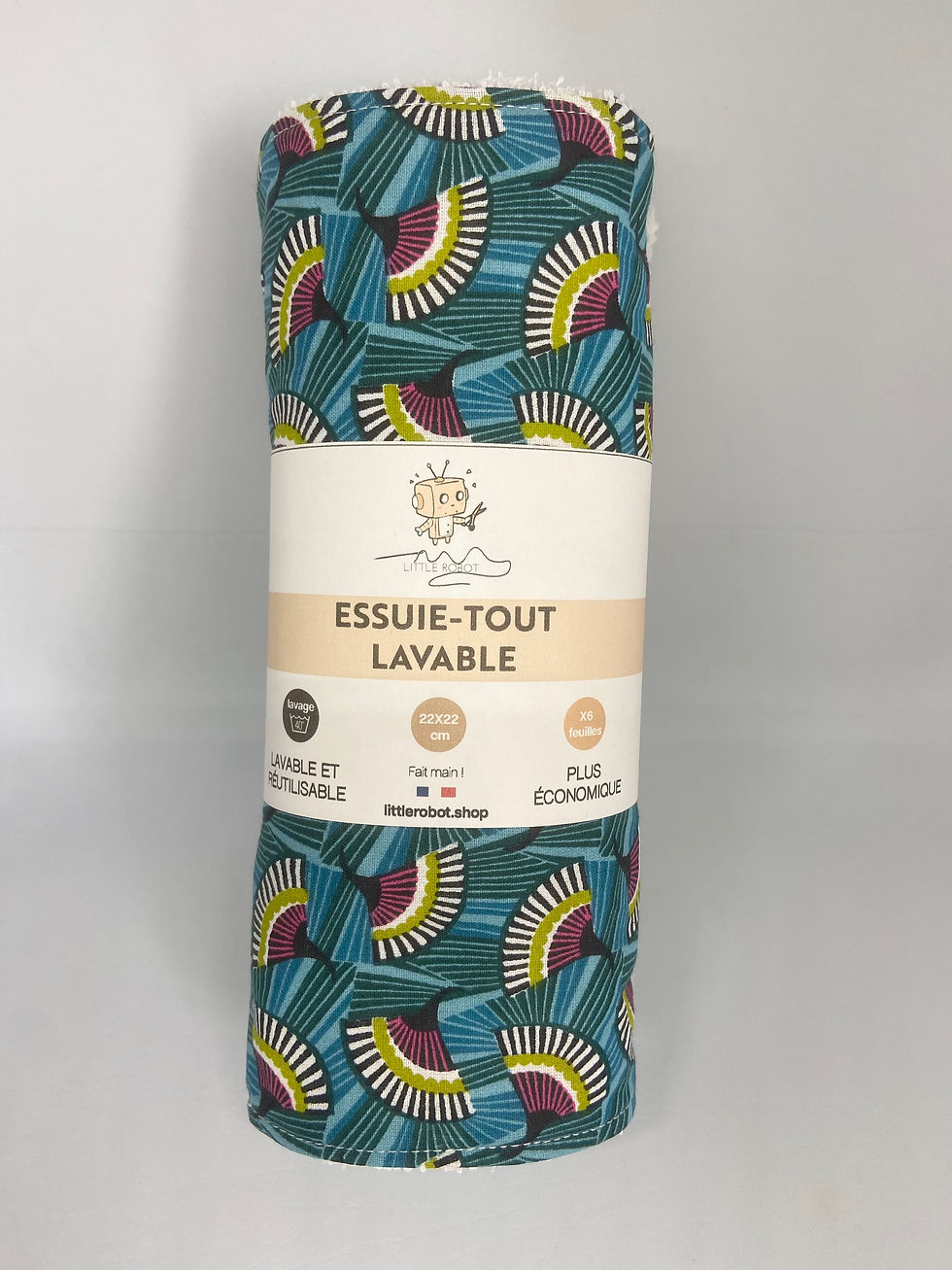 Miniature : Rouleau d'essuie-tout lavable 6/8/10 feuilles