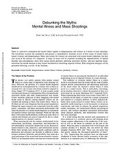 Mental Illness and Mass Shootings