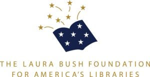 Logo for The Laura Bush Foundation for America's Libraries.