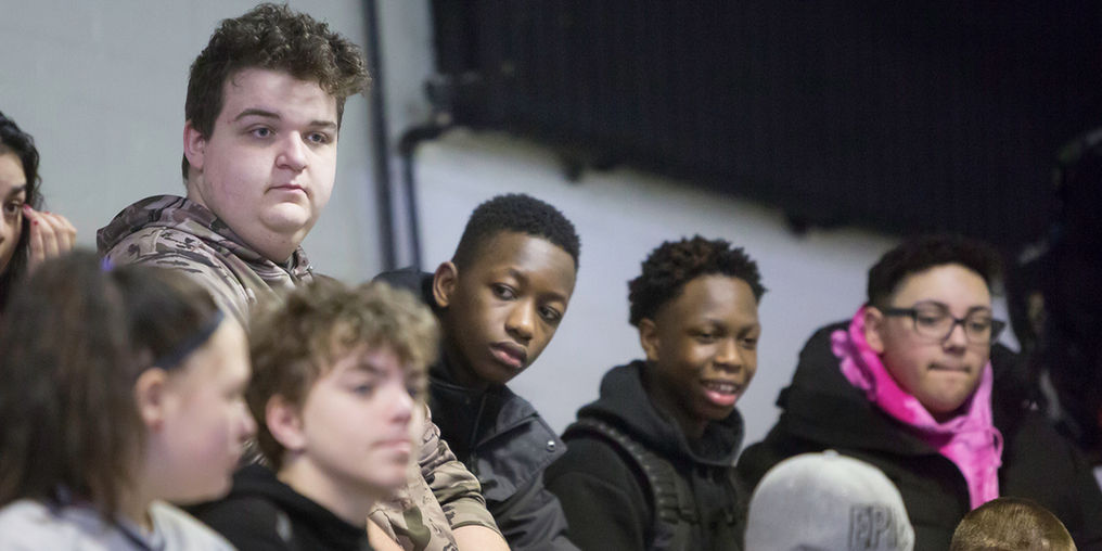 Kreiva students in the gym