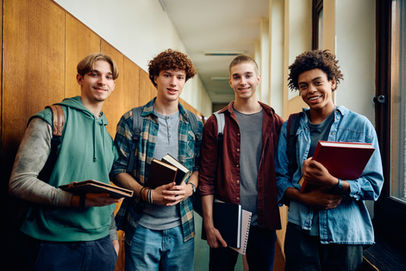 A group of young men