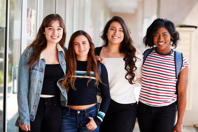 A group of young women